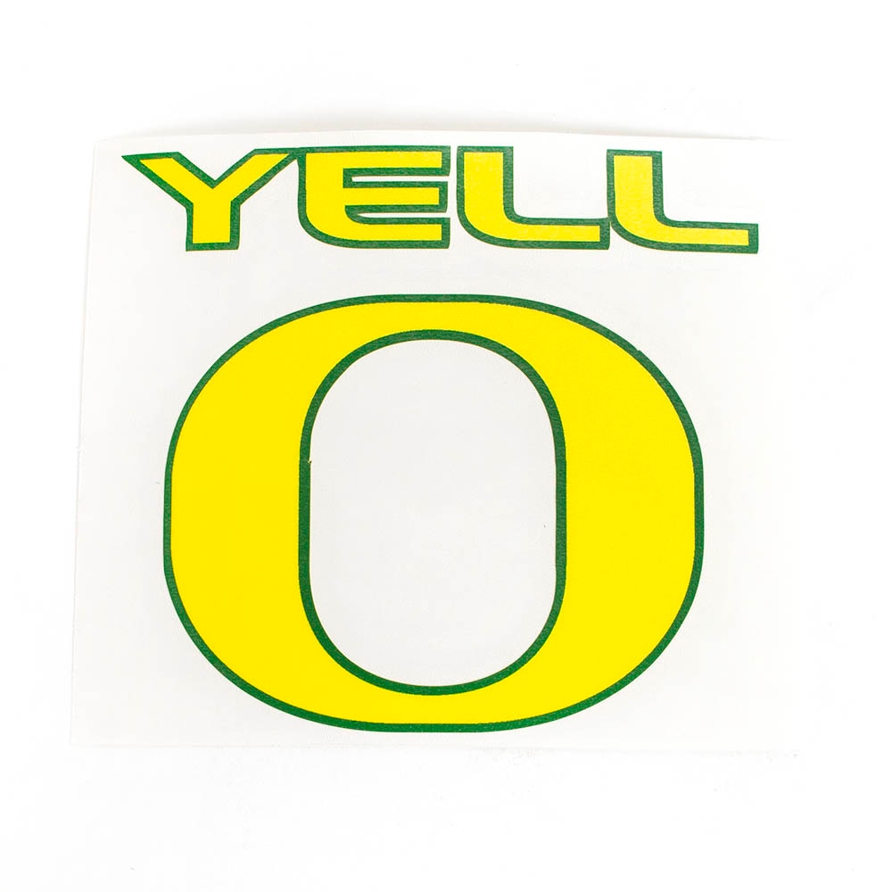 Classic Oregon O, Yell-O, Decal